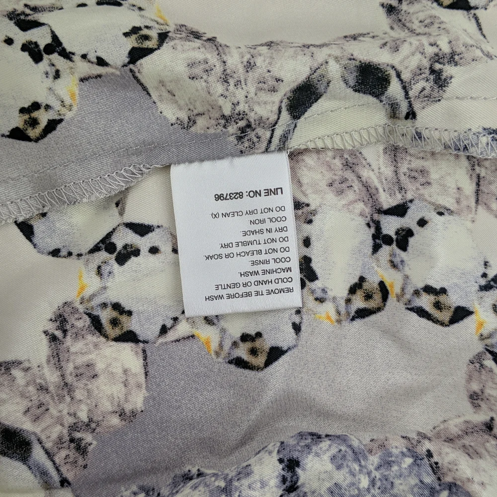 Peter Alexander Dressing Gown Robe Size Small Purple Abstract Pattern Belt - Picture 9 of 9